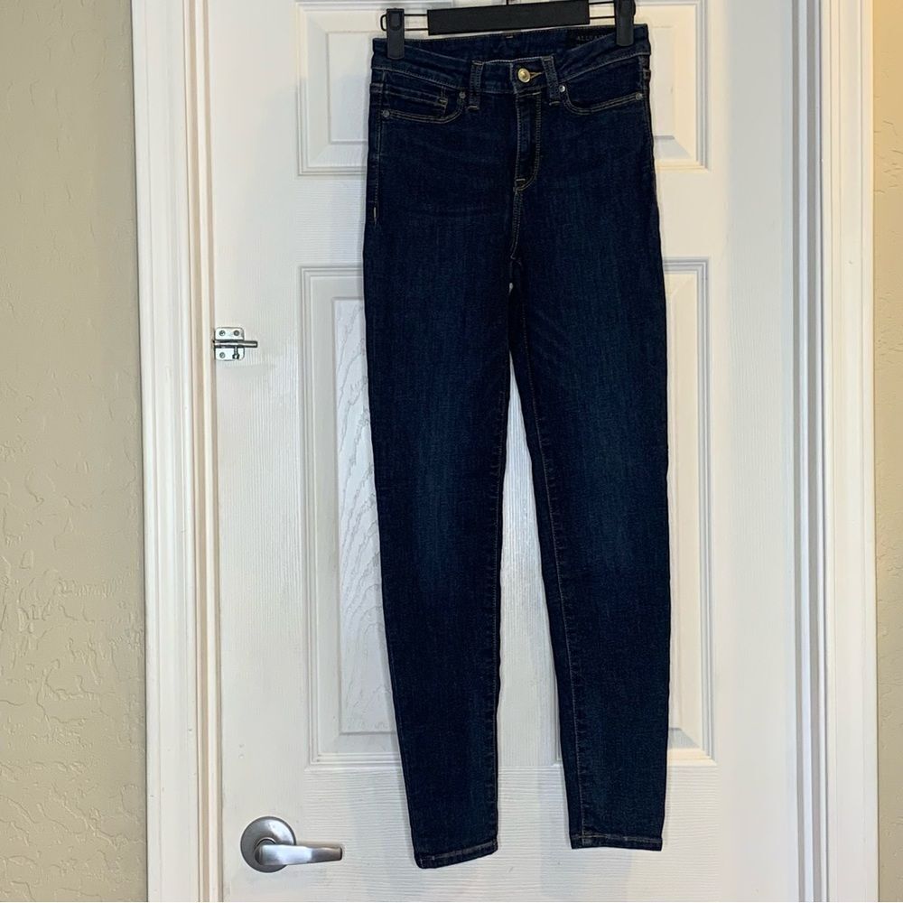 All Saints Grace Skinny Denim Jeans Size 25 Dark Blue